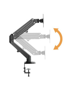 SOPORTE DE MESA 1 MONITOR 17\"-27\" CON PISTON DE GAS CROMAD 2