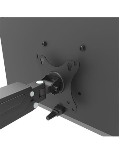 SOPORTE DE MESA 1 MONITOR 17\"-27\" CON PISTON DE GAS CROMAD