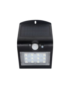 APLIQUE LED SOLAR 1.5W 220LM DOBLE ILUMINACIÓN NEGRO ELBAT 2
