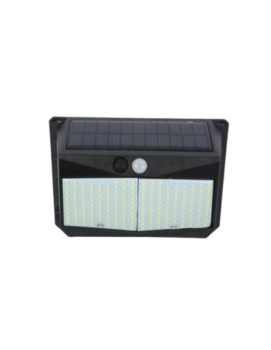 APLIQUE LED SOLAR 250LM ILUMINACIÓN 3 CARAS NEGRO ELBAT