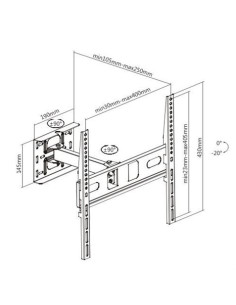 SOPORTE CON BRAZO TV LED, LCD 32\"-65\" CROMAD 2