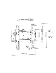 SOPORTE DE PARED TV LED LCD 23\"-43\" CROMAD 2