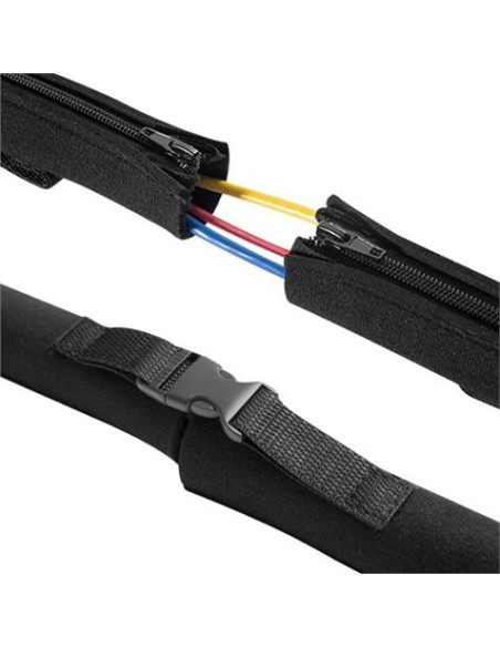 ESCONDE CABLES DE NEOPRENO CON CREMALLERA CROMAD