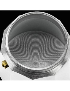 CAFETERA VITRO EXPRES 6 TAZAS ALUMINIO ANTIADHERENTE CALDERIN SIN CANTOS 2