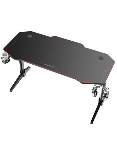MESA GAMING PRO800 XL FIBRA CARBONO | LUZ RGB | ALFOMBRILLA 140CM MUVIP