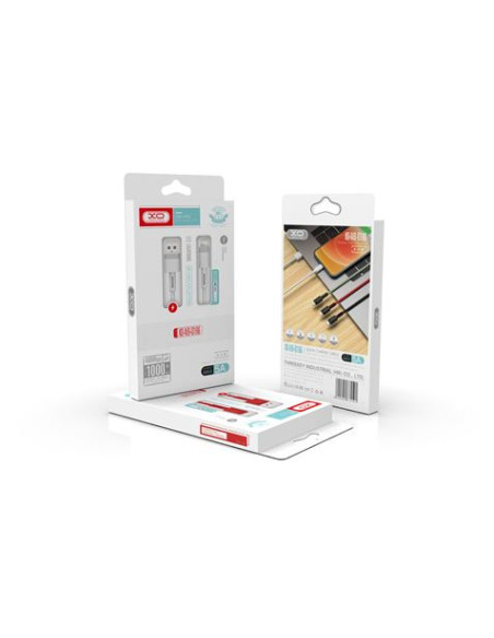 CABLE NBQ166 CARGA RAPIDA USB - LIGHTNING | 5A | 1 METRO | NEGRO XO