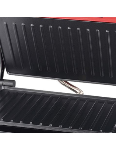SANDWICHERA INOX GRILL 750W ROJA MUVIP
