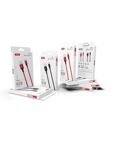 CABLE NB143 CORDON USB - MICRO USB | 2.4A | 1 MTR | ROJO XO 2