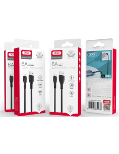 CABLE NB185 CARGA RAPIDA USB - MICRO USB | 6A | 1 METRO | NEGRO XO 2