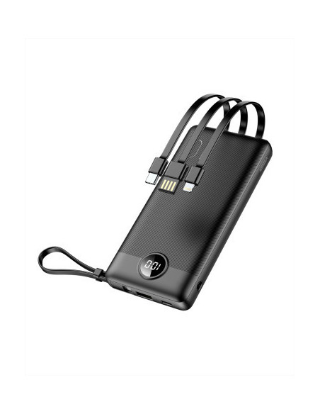 POWERBANK BATERIA EXTERNA 20.000MAH INCLUYE CABLES USB-C MICRO USB 8 PIN USB-A VEGER