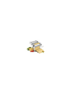 MAQUINA MOTORIZABLE PARA HACER PASTA LAICA RODILLO DE CORTE DOBLE INTERCAMBIABLE CUERPO DE ACERO PM2000