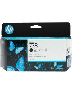 HP 738 130-ml Black DesignJet Ink Cartridge cartucho de tinta 1