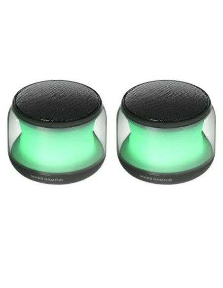 ALTAVOCES 2.0 BLUETOOTH MARS GAMING MS-AURA NEGROS 15W