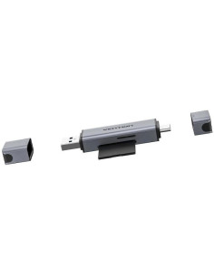 LECTOR DE TARJETAS EXTERNO VENTION USB-A 3.0/USB-C MICROSD/TF DUAL DRIVE 2