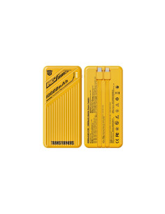 Batería Portatil Power Bank Transformers Bumblebee 1000 mAh 22.5W Carga Rápida USB-C y Lightning