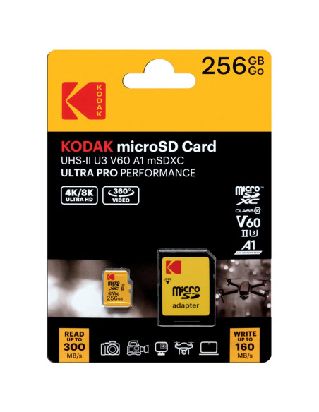 Memoria Micro Sd 256GB UHS-I U3 V30 Kodak