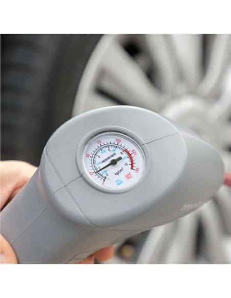 COMPRESOR DE AIRE PORTATIL 100W 12V CON ACCESORIOS INNOVAGOODS