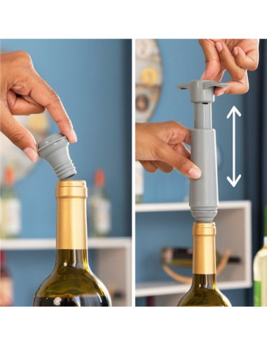 BOMBA DE VACIO MANUAL PARA VINO CON TAPONES INNOVAGOODS