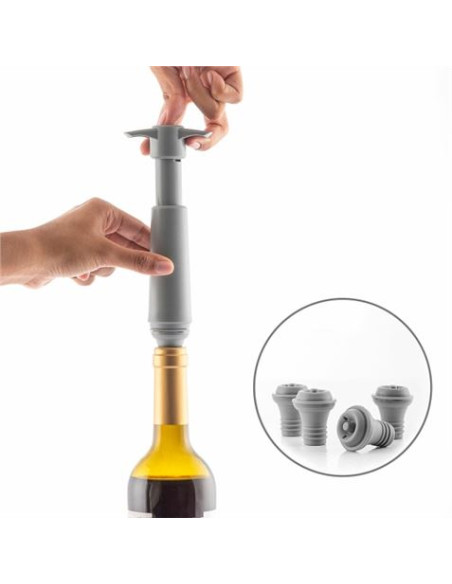 BOMBA DE VACIO MANUAL PARA VINO CON TAPONES INNOVAGOODS