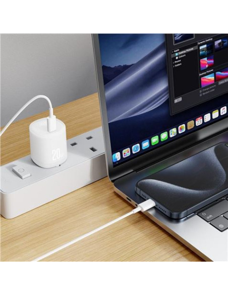 CARGADOR RAPIDO USB-C 20W L143 BLANCO XO