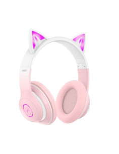 AURICULARES DIADEMA BE38 BLUETOOTH CATS ROSA XO 2