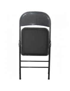 SILLA PLEGABLE ACOLCHADA NEGRA 2