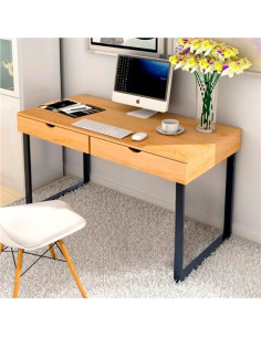 MESA DE ESCRITORIO MS200 120X55X75CM + 2 GAVETAS MUVIP 2