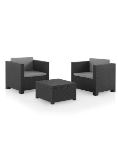 CONJUNTO DE JARDIN 2 SILLAS + MESA DIVA TETE BERNER