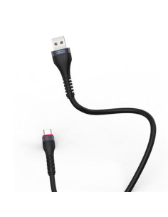 CABLE NB213 CARGA RAPIDA 2A TIPO C A USB | 1 METRO | NEGRO