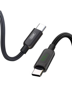 CABLE NBQ203B TIPO C 60W | DISPLAY LED NEGRO XO
