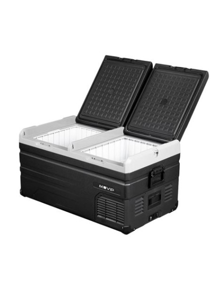 NEVERA PORTATIL CON COMPRESOR LG 90 LITROS DOBLE ZONA MUVIP