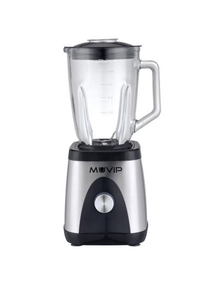 BATIDORA INOXIDABLE VASO CRISTAL 1300W 1.5 LITROS MUVIP