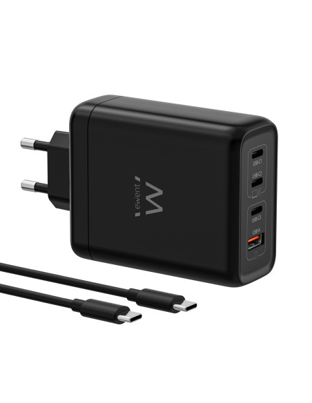 Ewent EW1337 cargador de dispositivo móvil Universal Negro Corriente