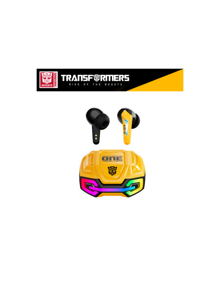 Auriculares Inalámbricos Transformers TF-T22 True Wireless Bluetooth Bumblebee con Estuche de Carga