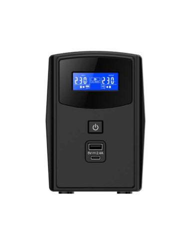 Phasak SAI Sirius Interactivo 1000 VA 600 W LCD – PH 7310