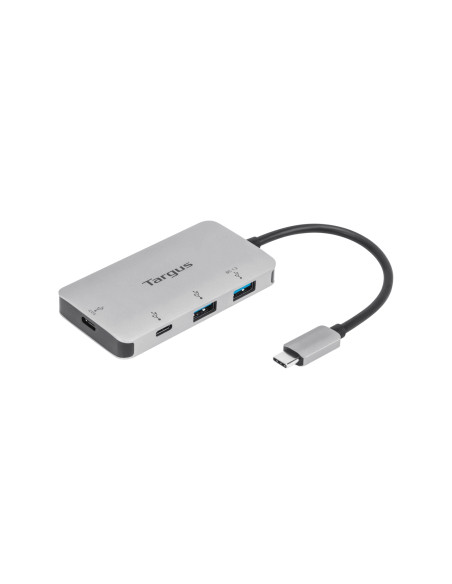 Hub targus interfaz Usb-C a 2puertos Usb-A 2puertos Usb-C Plata