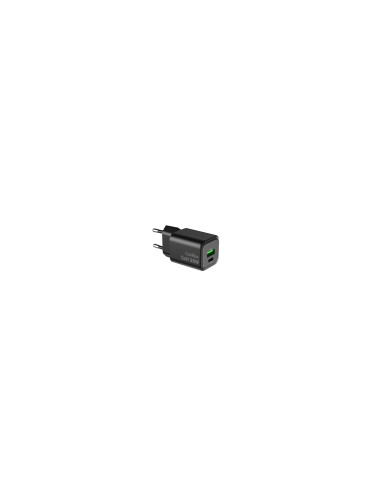 CoolBox CARGADOR GAN 25W USB-A/USB-C PARED NEGRO