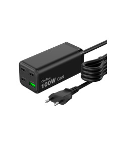 CoolBox ESTACION CARGA USB 100W GAN C+C+C+A SOBREMESA