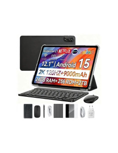 TABLET MEGA 2 BLACKVIEW 12" 6+18GB RAM 256GB ROM 4G LTE NEGRO INCLUYE FUNDA + RATON + TECLADO + PROTECTOR + PUNTERO