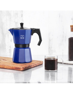 Cafetera Italiana Cumbia Mokclassic 900 Blue 2