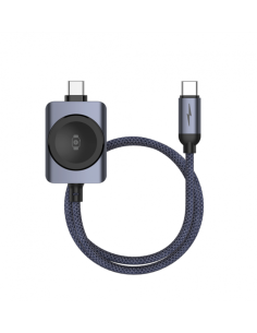 Cable USB-C a USB-C con Cargador Magnético Compatible con Apple Watch 1.2m Lekus