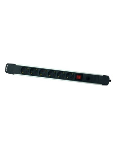 BASE MULTIPLE 6 TOMAS SOBRETENSION ALUMINIO ELBAT