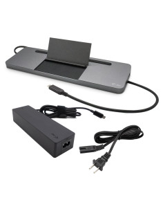 i-tec Metal SB-C Ergonomic 4K 3x Display Docking Station with Power
