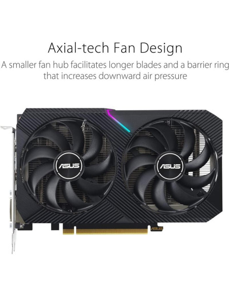 TARJETA DE VIDEO ASUS DUAL NVIDIA RTX 3050 8GB V2 OC GDRR6 PCIE