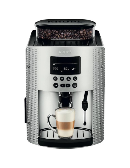 Krups EA815E70 Essential Cafetera Superautomática 15 Bar Thermoblock Plata