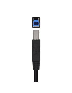 AISENS Cable USB 3.0 Impresora Tipo A/M-B/M, Negro, 2.0m