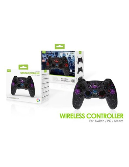 GAMEPAD INALAMBRICO PARA PC/SWITCH/STEAM G-1428 GREEN