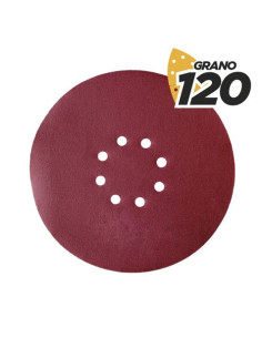 PACK 5 LIJAS REDONDAS GR120 VELCRO COMPATIBLE BL0223 BLIM