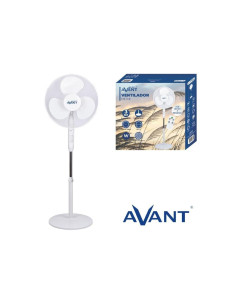 Avant AV7762 Ventilador Pie 45W con Mando a Distancia Blanco