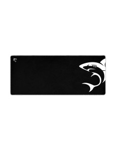 White Shark MP-1967 SHARK XL Alfombrilla de ratón para juegos Negro, Blanco